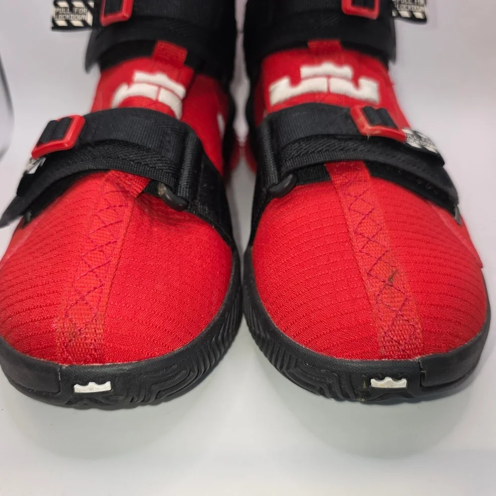 Nike LeBron Soldier 13 SFG University Red Black AR4225-600 Mens Basketball Shoes